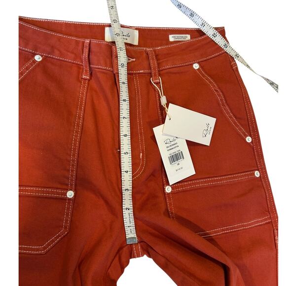NWT RAILS Terracotta Silverado Carpenter Crop Denim Wide Leg Jeans Women's  28 - Picture 7 of 13